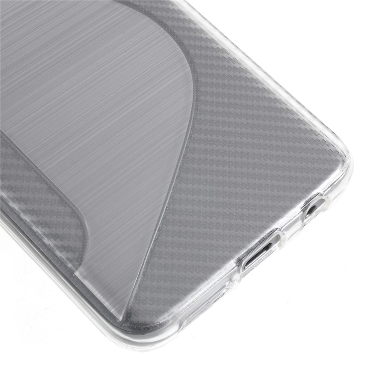 100Pcs/Set S Shape Carbon Fiber Brushed TPU Cover for Samsung Galaxy S9 G960 - White-5