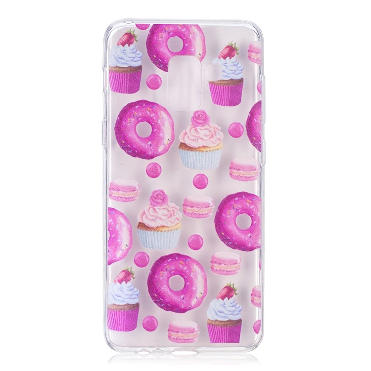Embossment Patterned TPU Soft Case for Samsung Galaxy A8 (2018) - Dessert-2