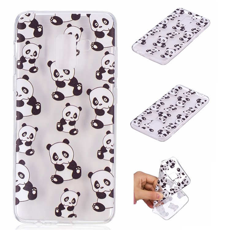 

Embossment Patterned TPU Soft Protective Case for Samsung Galaxy A8 (2018) - Pandas, Galaxy A8 (2018)