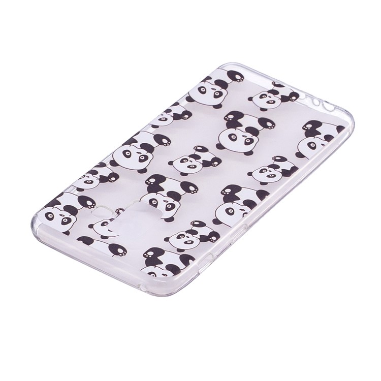 Embossment Patterned TPU Soft Protective Case for Samsung Galaxy A8 (2018) - Pandas-4