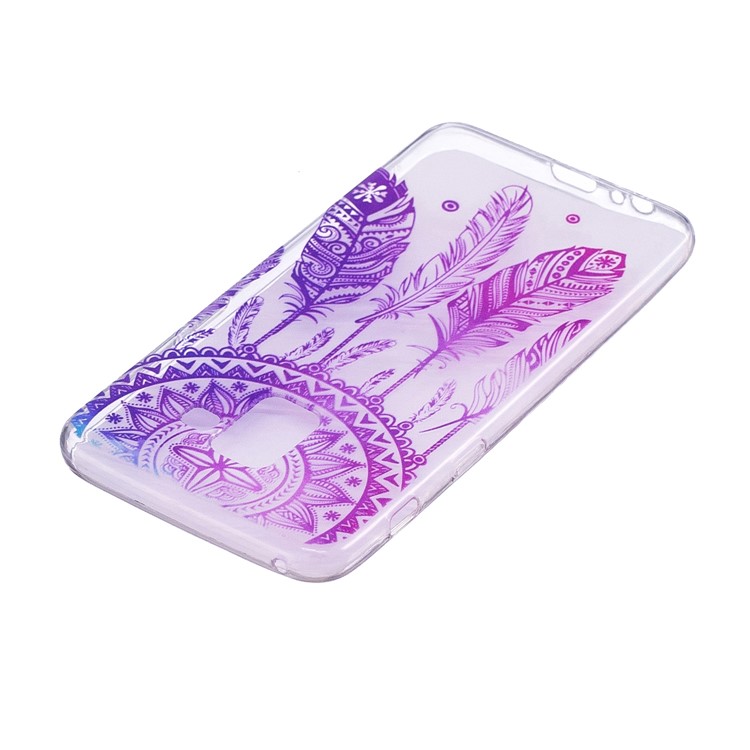 Embossment Patterned TPU Soft Back Casing for Samsung Galaxy A8 (2018) - Dream Catcher-4