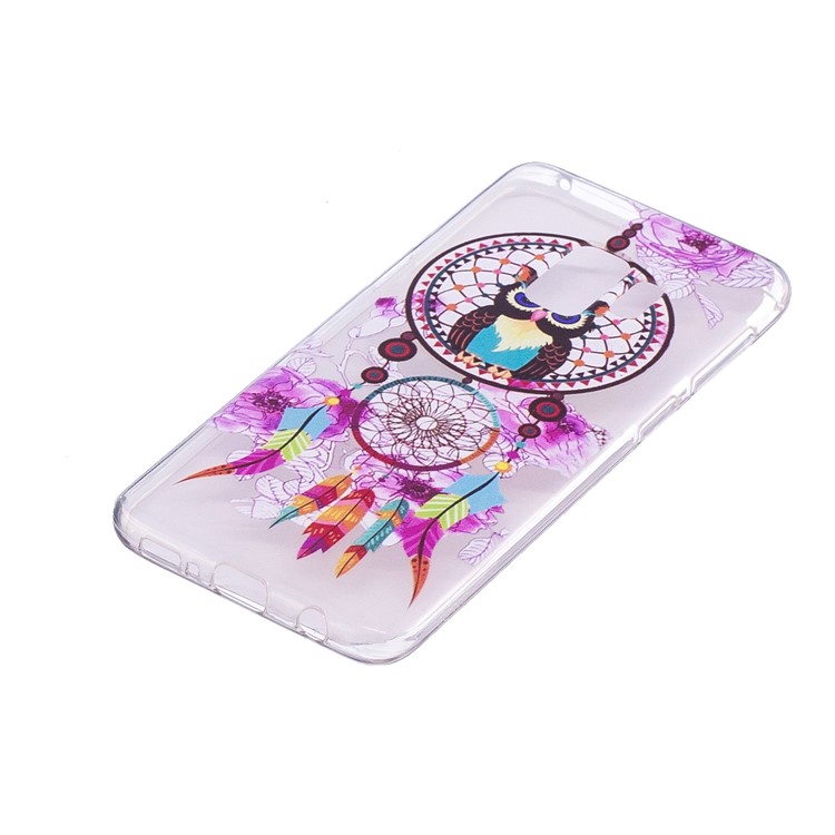 Embossment Patterned TPU Soft Back Case for Samsung Galaxy S9 SM-G960 - Owl on Dream Catcher-3