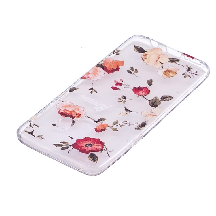 Embossment Patterned TPU Soft Case for Samsung Galaxy S9 SM-G960 - Flowers-4