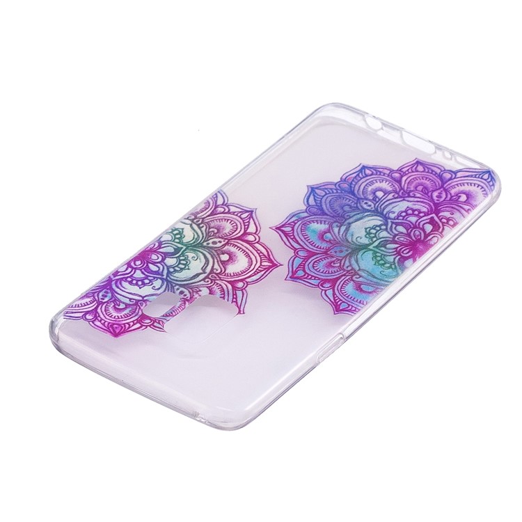 Embossment Patterned TPU Soft Casing for Samsung Galaxy S9 SM-G960 - Lotus-4