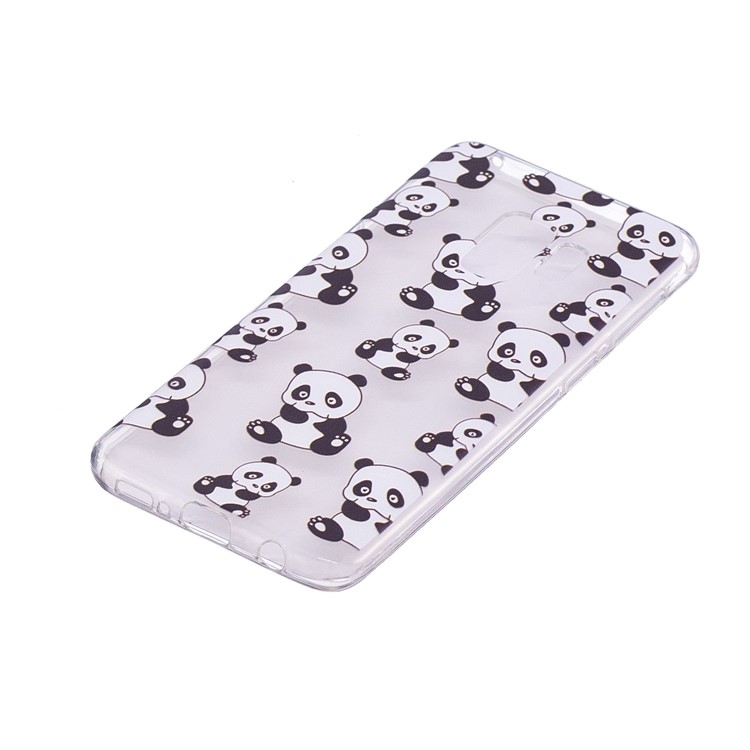 Embossment Patterned TPU Soft Cell Phone Case for Samsung Galaxy S9 SM-G960 - Pandas-3