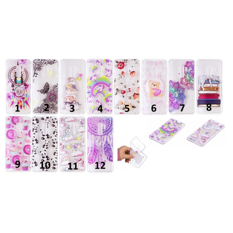 Embossment Patterned Soft TPU Gel Cover for Samsung Galaxy S9 Plus SM-G965 - Flower and Butterfly-6