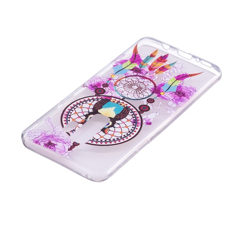 Embossment Patterned Soft TPU Back Case for Samsung Galaxy S9 Plus SM-G965 - Owl on Dream Catcher-4