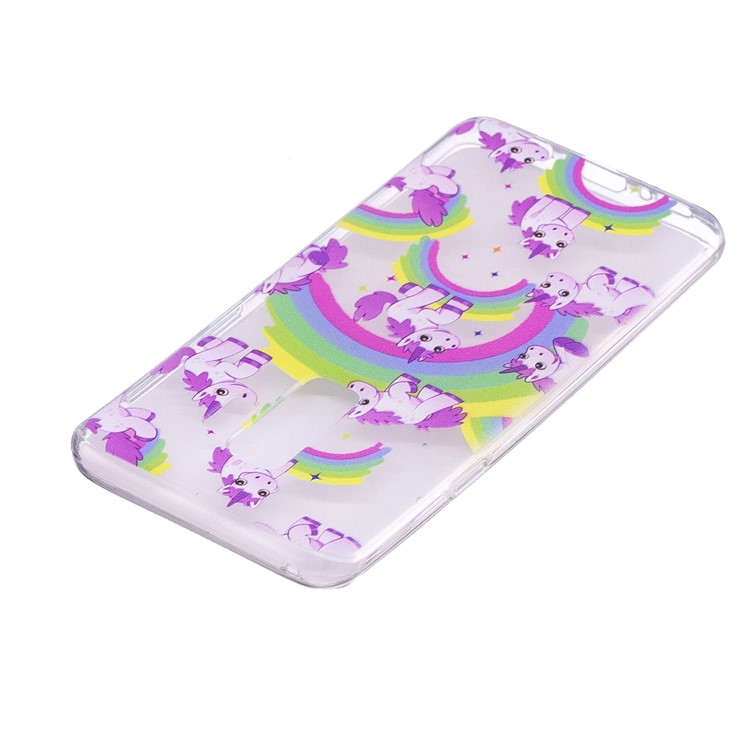 Embossment Patterned Soft TPU Shell Cover for Samsung Galaxy S9 Plus SM-G965 - Unicorns and Rainbow-4