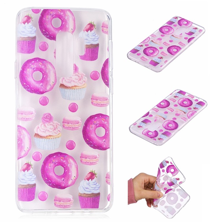 Embossment Patterned Soft TPU Protective Cover for Samsung Galaxy S9 Plus SM-G965 - Dessert-1