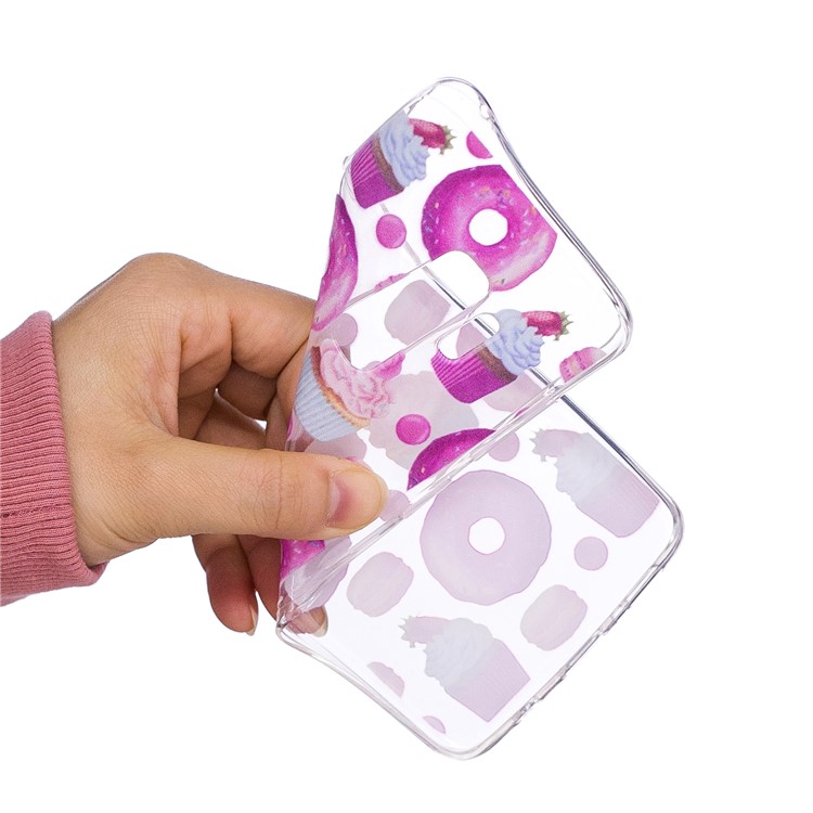 Embossment Patterned Soft TPU Protective Cover for Samsung Galaxy S9 Plus SM-G965 - Dessert-5