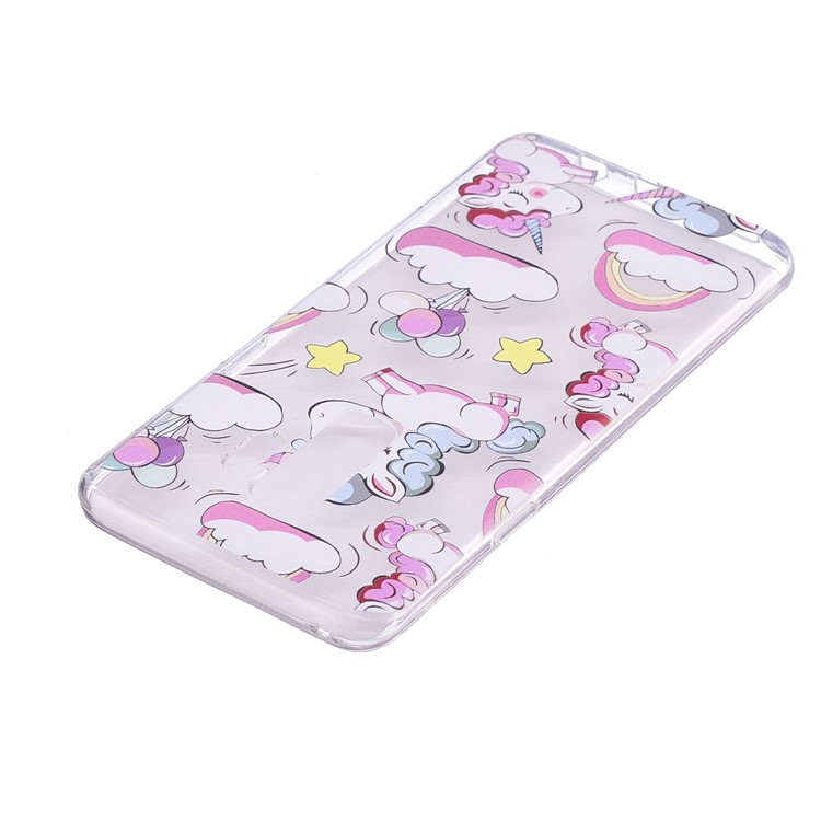 Embossment Patterned Soft TPU Phone Case Accessory for Samsung Galaxy S9 Plus SM-G965 - Shy Unicorns-4