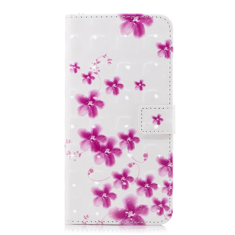 Pattern Printing Wallet Leather Protection Case for Samsung Galaxy A8 (2018) - Vivid Flowers-2