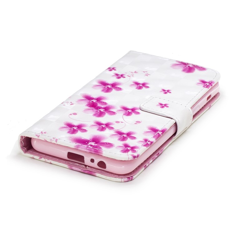 Pattern Printing Wallet Leather Protection Case for Samsung Galaxy A8 (2018) - Vivid Flowers-4