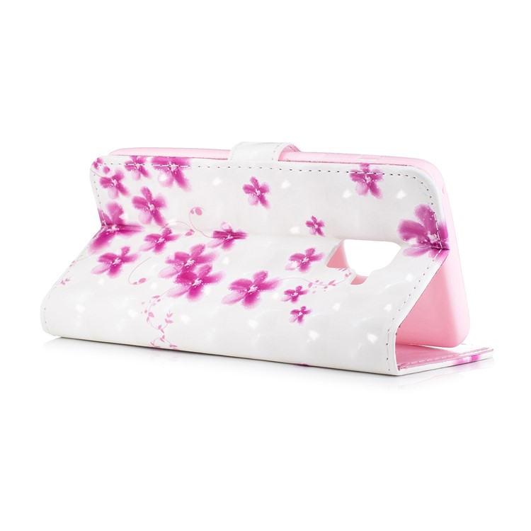 Pattern Printing Wallet Leather Protection Case for Samsung Galaxy A8 (2018) - Vivid Flowers-5