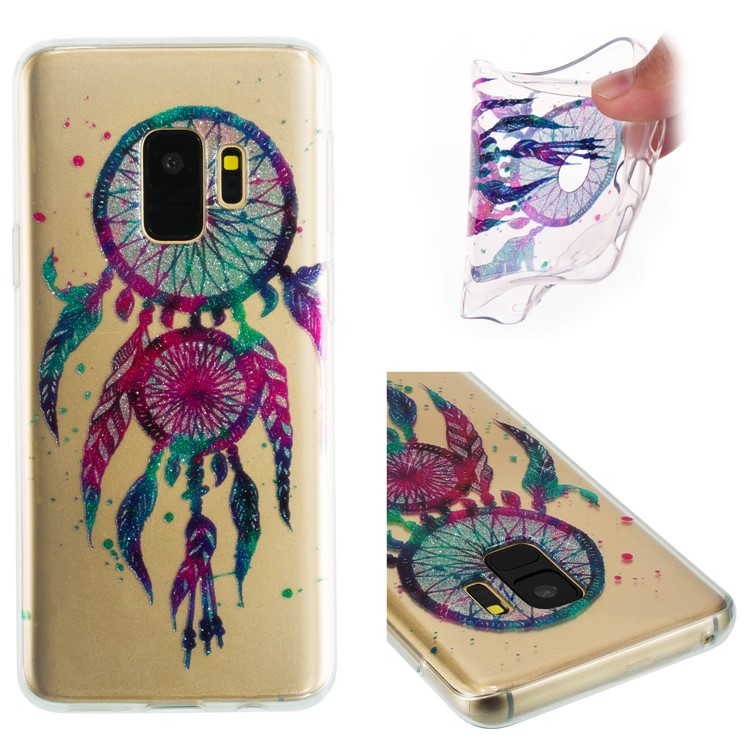 IMD Glitter Powder TPU Phone Cover for Samsung Galaxy S9 SM-G960 - Dream Catcher-1