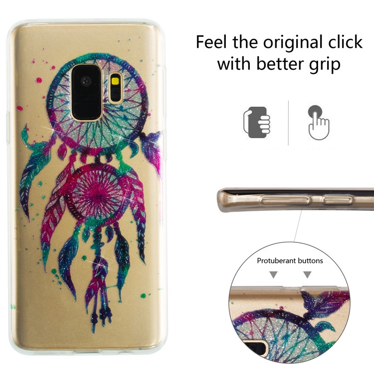 IMD Glitter Powder TPU Phone Cover for Samsung Galaxy S9 SM-G960 - Dream Catcher-7