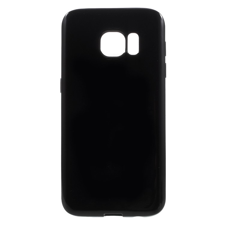 Solid Color TPU Case for Samsung Galaxy S7 - Black-1
