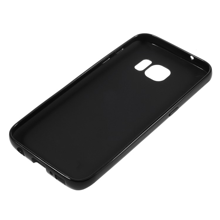 Solid Color TPU Case for Samsung Galaxy S7 - Black-3