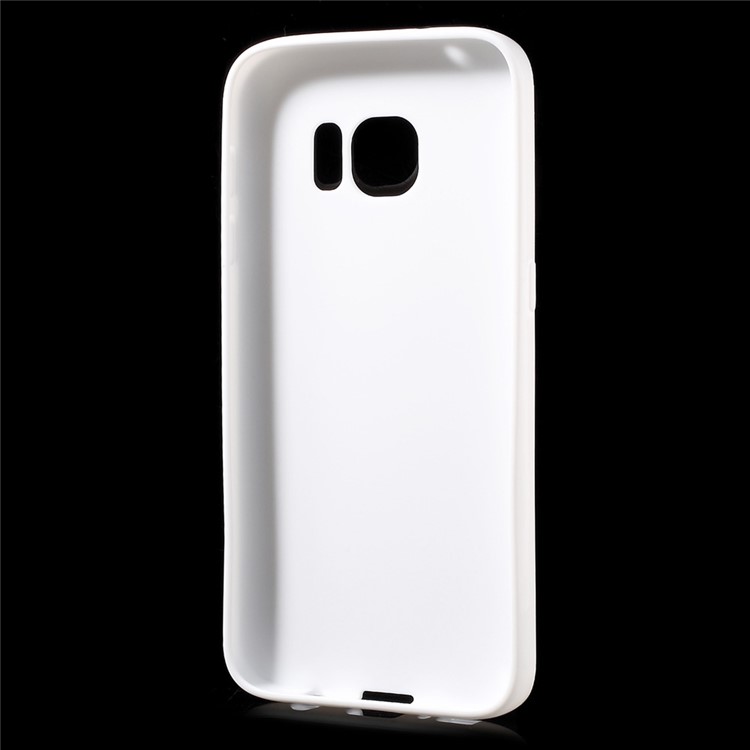 Solid Color TPU Shell Case for Samsung Galaxy S7 - White-2