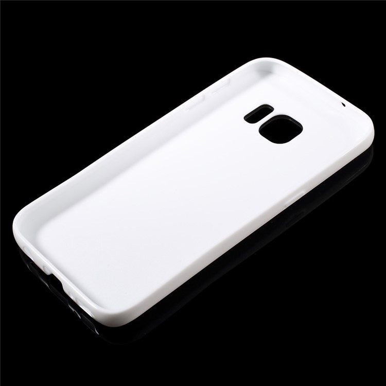 Solid Color TPU Shell Case for Samsung Galaxy S7 - White-3
