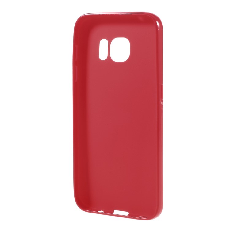 Solid Color TPU Phone Case for Samsung Galaxy S7 - Red-2