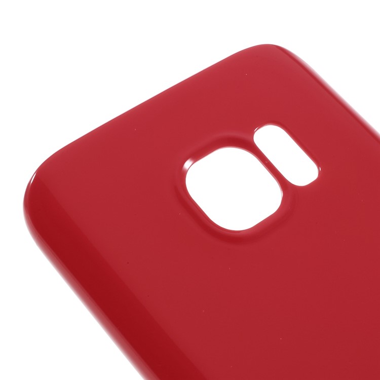 Solid Color TPU Phone Case for Samsung Galaxy S7 - Red-4