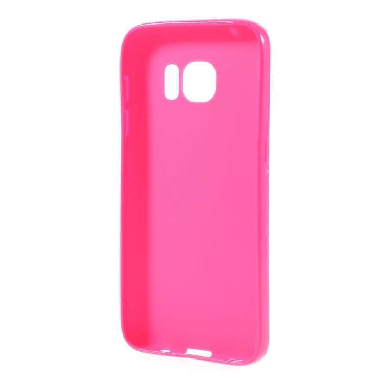 Solid Color TPU Case Cover for Samsung Galaxy S7 - Rose-2