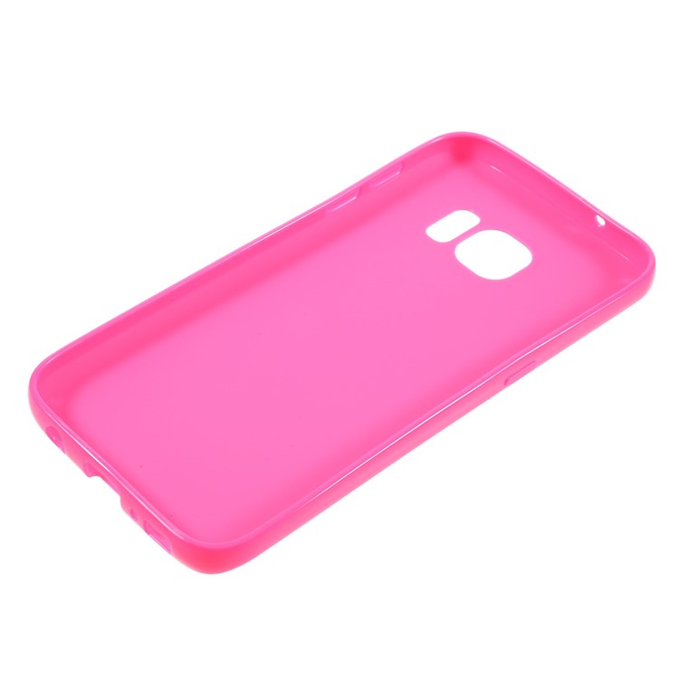 Solid Color TPU Case Cover for Samsung Galaxy S7 - Rose-3