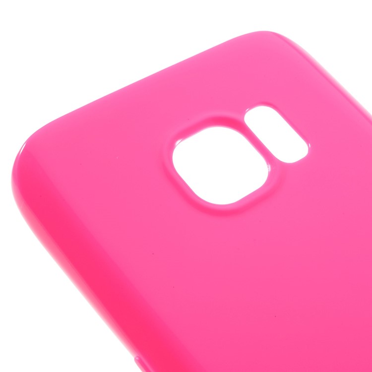 Solid Color TPU Case Cover for Samsung Galaxy S7 - Rose-4