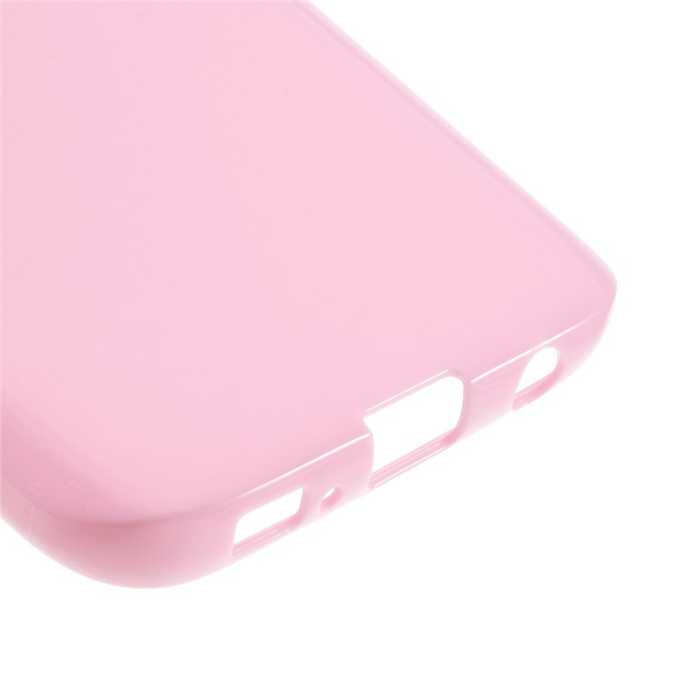 Solid Color TPU Cover Case for Samsung Galaxy S7 - Pink-5