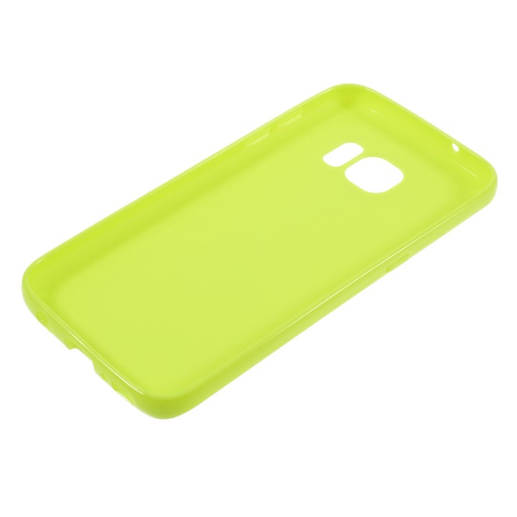 Solid Color TPU Cover Case for Samsung Galaxy S7 - Green-3