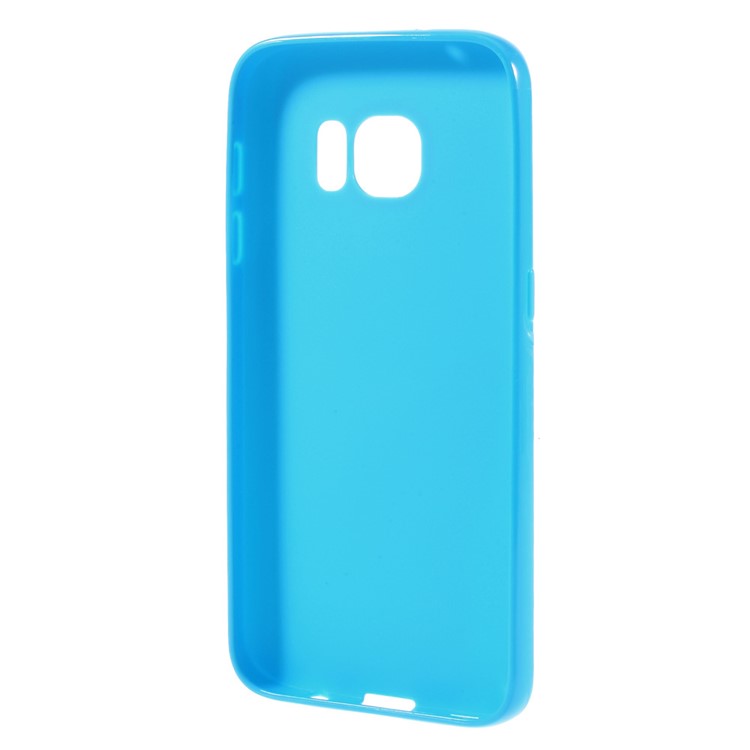 Solid Color TPU Protective Case for Samsung Galaxy S7 - Blue-2