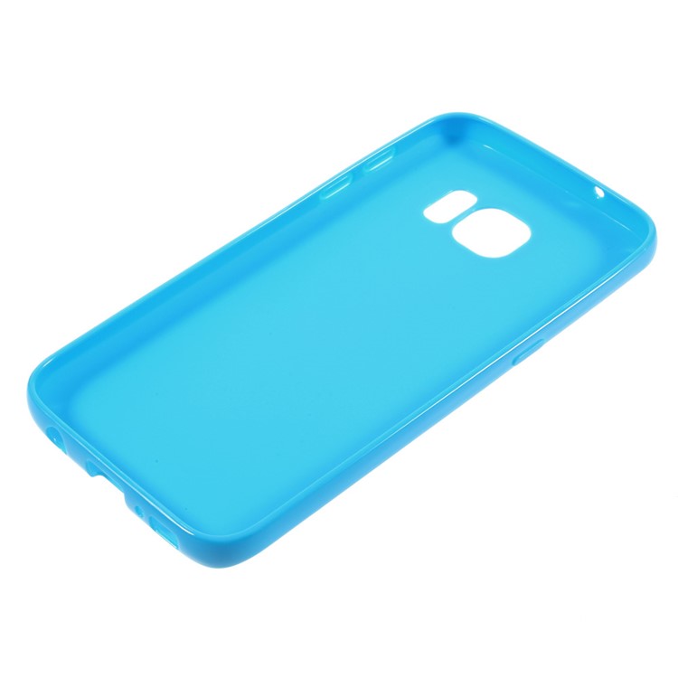 Solid Color TPU Protective Case for Samsung Galaxy S7 - Blue-3