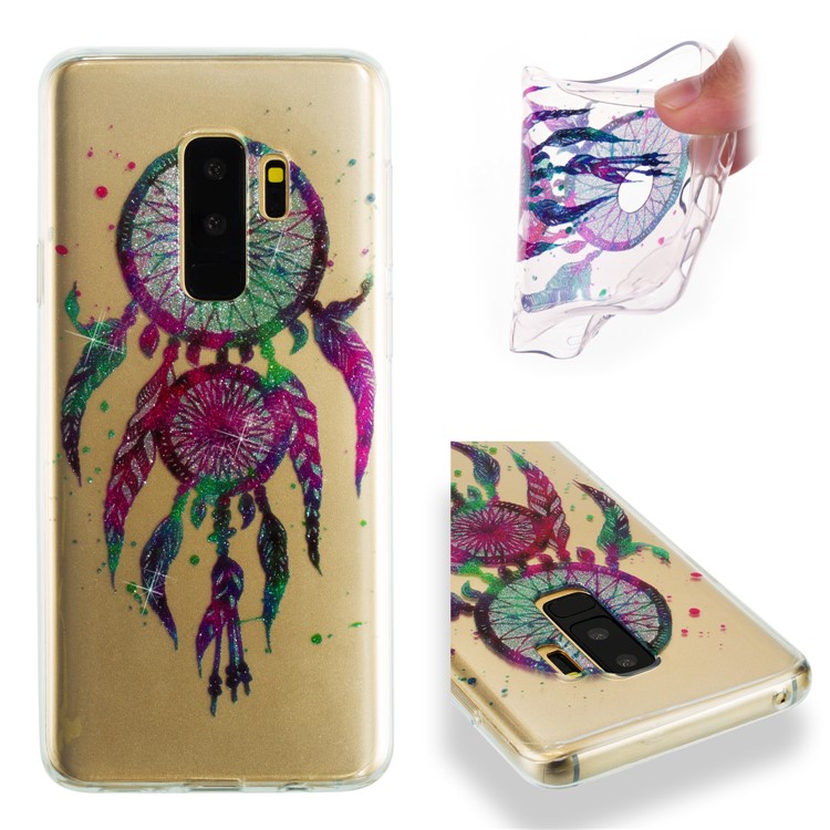 IMD Glitter Powder TPU Phone Cover for Samsung Galaxy S9+ SM-G965 - Dream Catcher-1