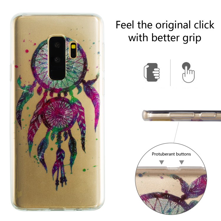 IMD Glitter Powder TPU Phone Cover for Samsung Galaxy S9+ SM-G965 - Dream Catcher-2