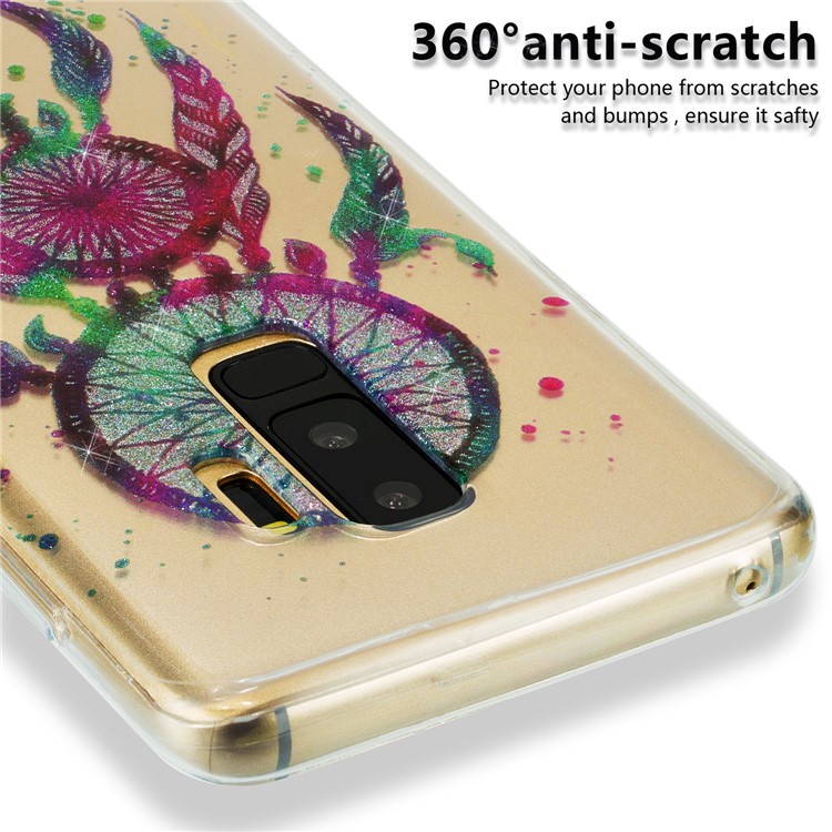 IMD Glitter Powder TPU Phone Cover for Samsung Galaxy S9+ SM-G965 - Dream Catcher-3