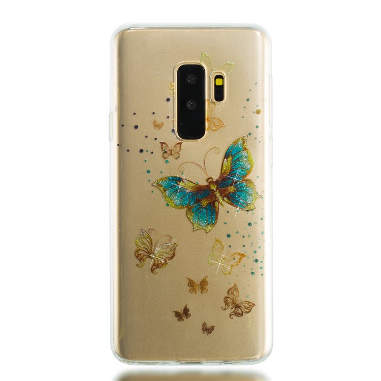 IMD Glitter Powder TPU Phone Casing for Samsung Galaxy S9+ SM-G965 - Pretty Buterflies-5