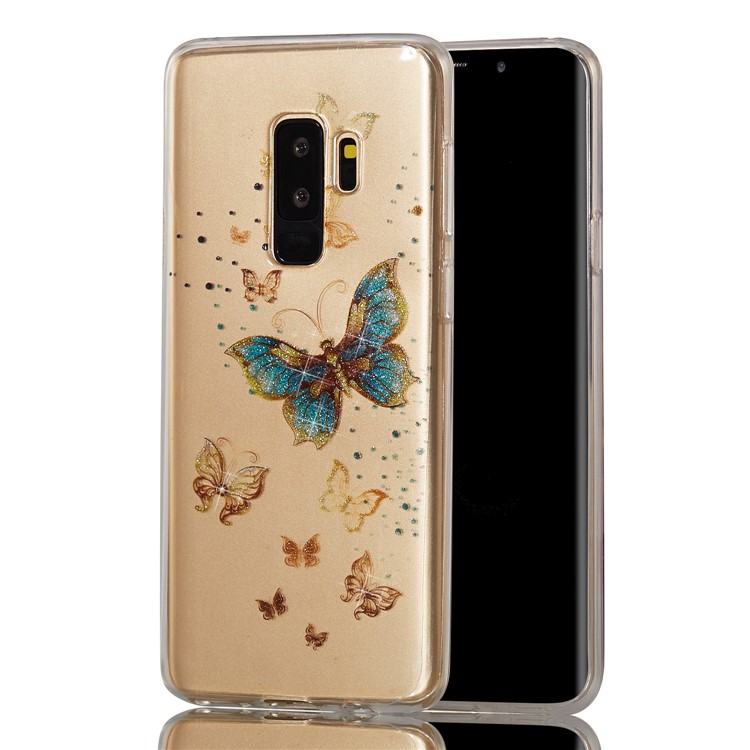 IMD Glitter Powder TPU Phone Casing for Samsung Galaxy S9+ SM-G965 - Pretty Buterflies-6