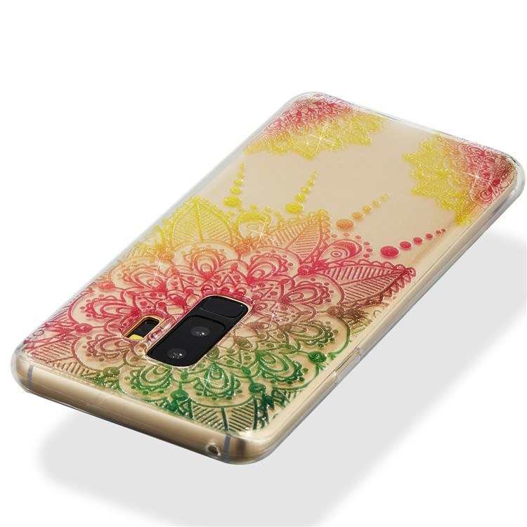 IMD Glitter Powder TPU Protective Case for Samsung Galaxy S9 Plus SM-G965 - Mandala-4