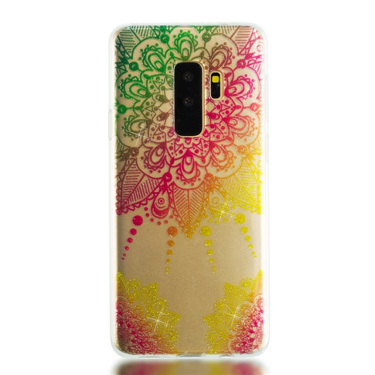 IMD Glitter Powder TPU Protective Case for Samsung Galaxy S9 Plus SM-G965 - Mandala-5
