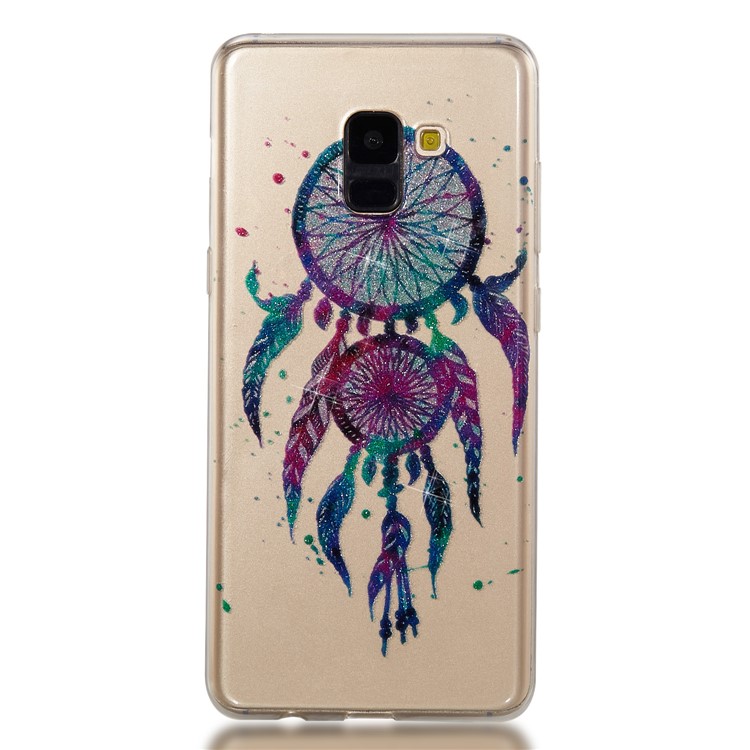 IMD Glitter Powder TPU Cell Phone Casing for Samsung Galaxy A8+ (2018) - Dream Catcher-5