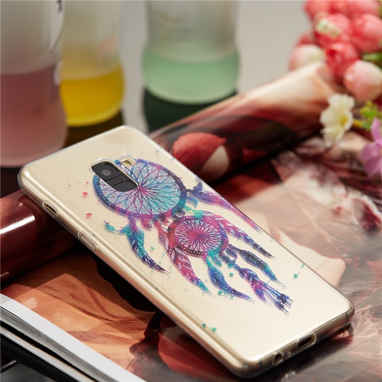 IMD Glitter Powder TPU Cell Phone Casing for Samsung Galaxy A8+ (2018) - Dream Catcher-7