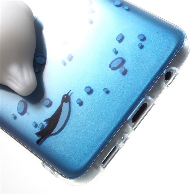 3D Squishy Silicone Cartoon Patterned TPU Case for Samsung Galaxy S9 SM-G960 - Penguins-7