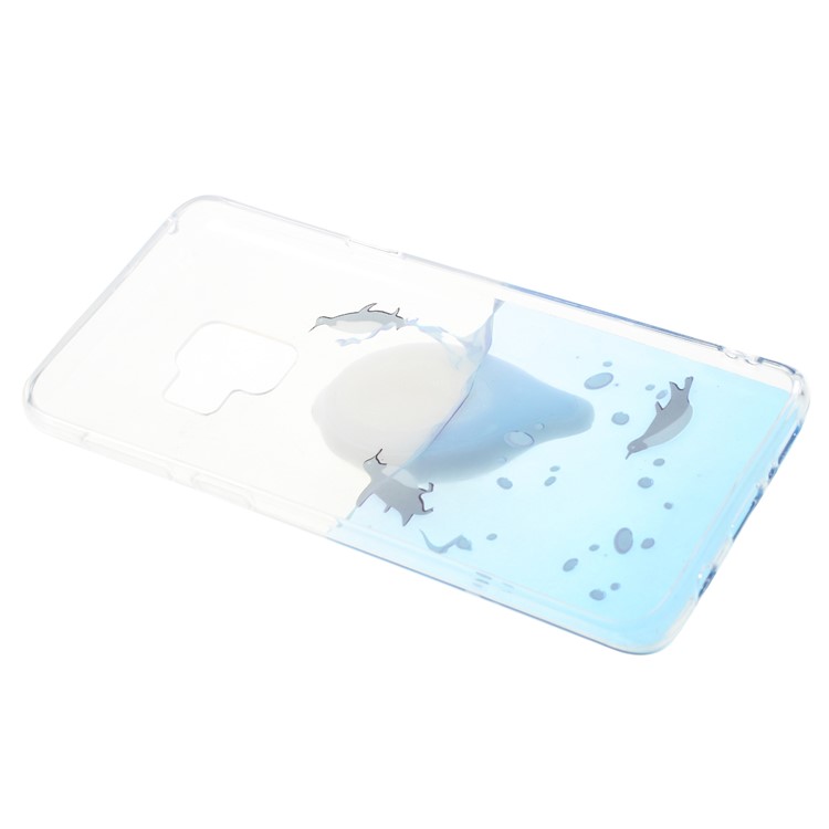 3D Squishy Silicone Cartoon Patterned TPU Case for Samsung Galaxy S9 SM-G960 - Penguins-8