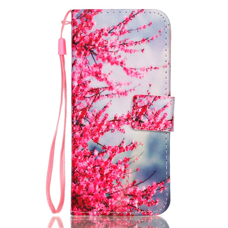 Pattern Printing Leather Wallet Case for Samsung Galaxy S9 SM-G960 - Vivid Flowers-2
