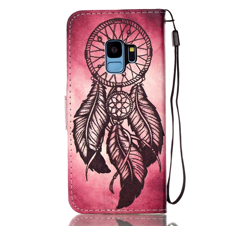Pattern Printing Wallet Leather Stand Case for Samsung Galaxy S9 SM-G960 - Dream Catcher-2