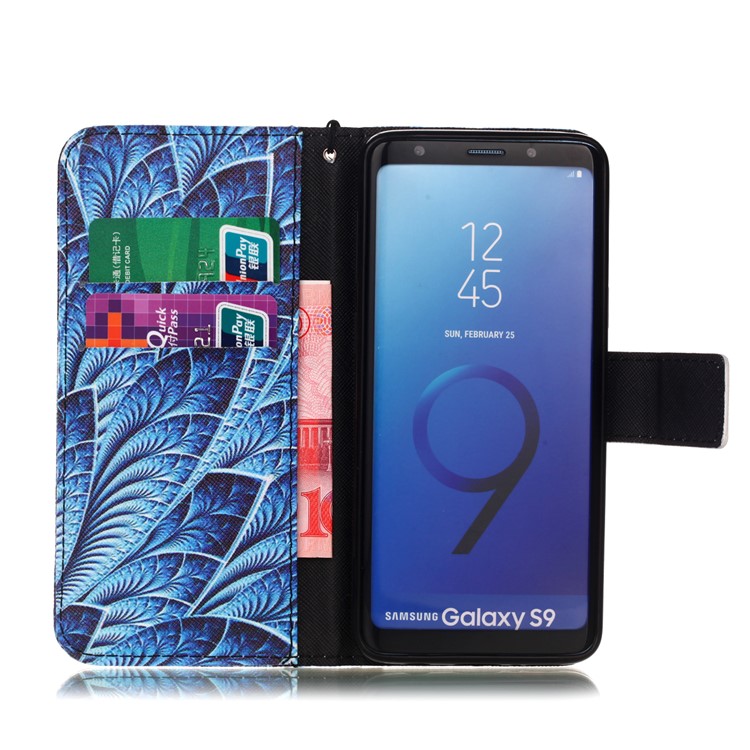 Pattern Printing Magnetic Leather Stand Cover for Samsung Galaxy S9 SM-G960 - Colorized Pattern-3