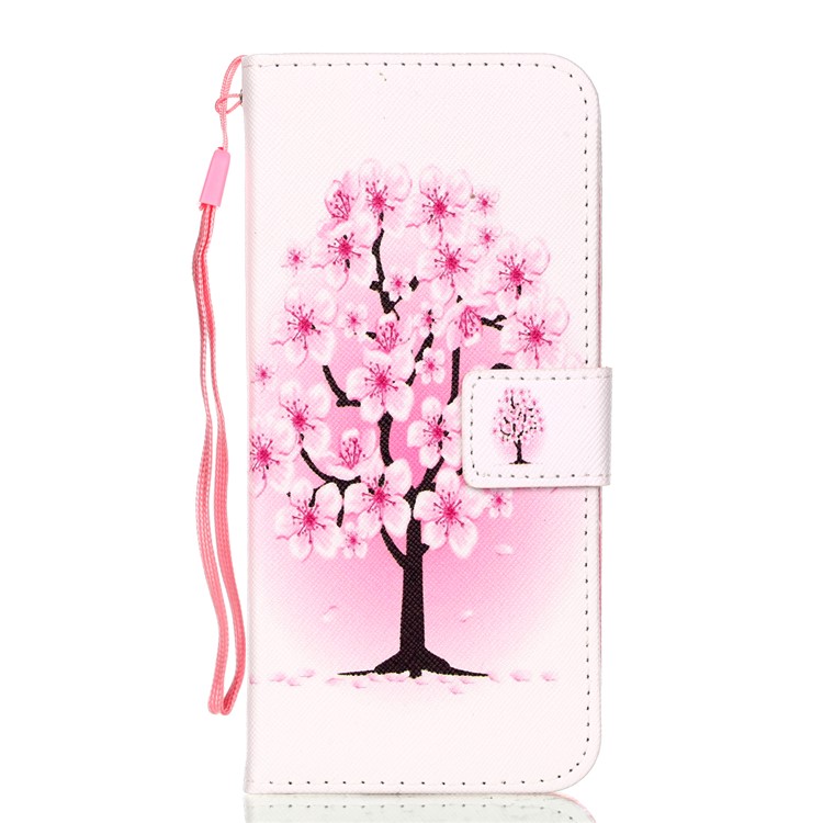 Pattern Printing Wallet Leather Stand Case for Samsung Galaxy S9+ SM-G965 - Plum Blossom-2