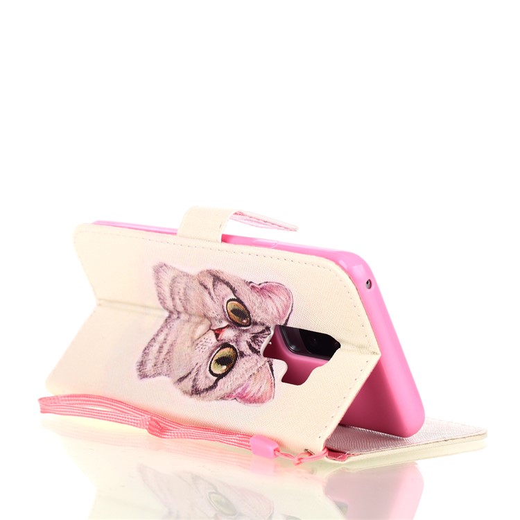 Pattern Printing Wallet Leather Magnetic Case for Samsung Galaxy S9+ SM-G965 - Cat Pattern-5