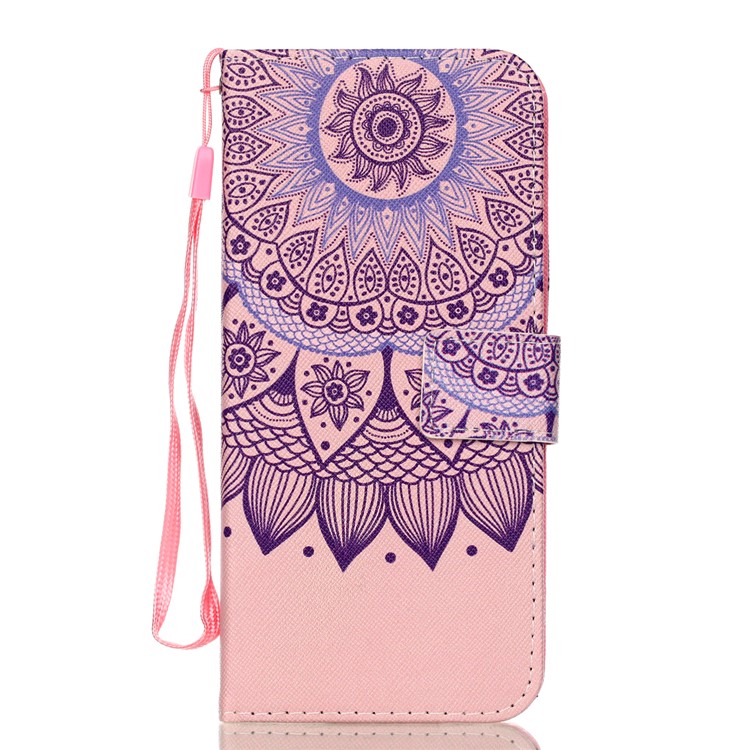 Pattern Printing Leather Stand Cover with Card Slots for Samsung Galaxy S9+ SM-G965 - Mandala Flower-1